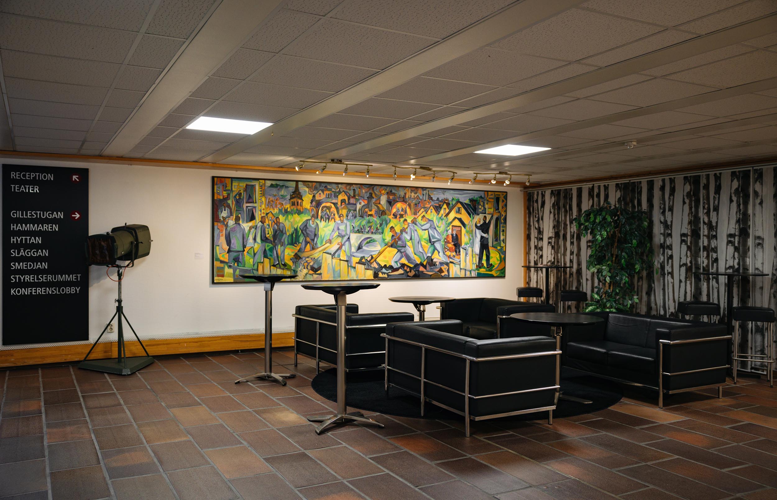 Lounge på Folkets Hus i Sandviken